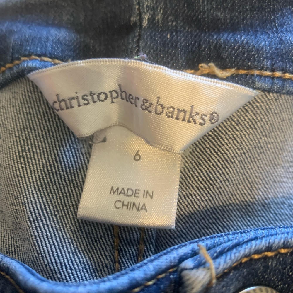 Christopher and banks jeans size 6